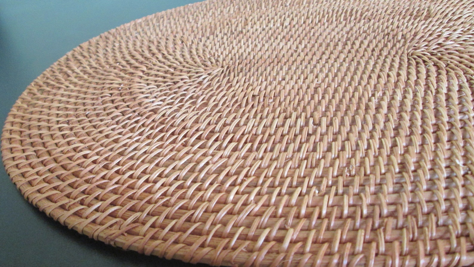 Oval Rattan Placemats Set of 2 Size 15.7 x 11.8 x Etsy