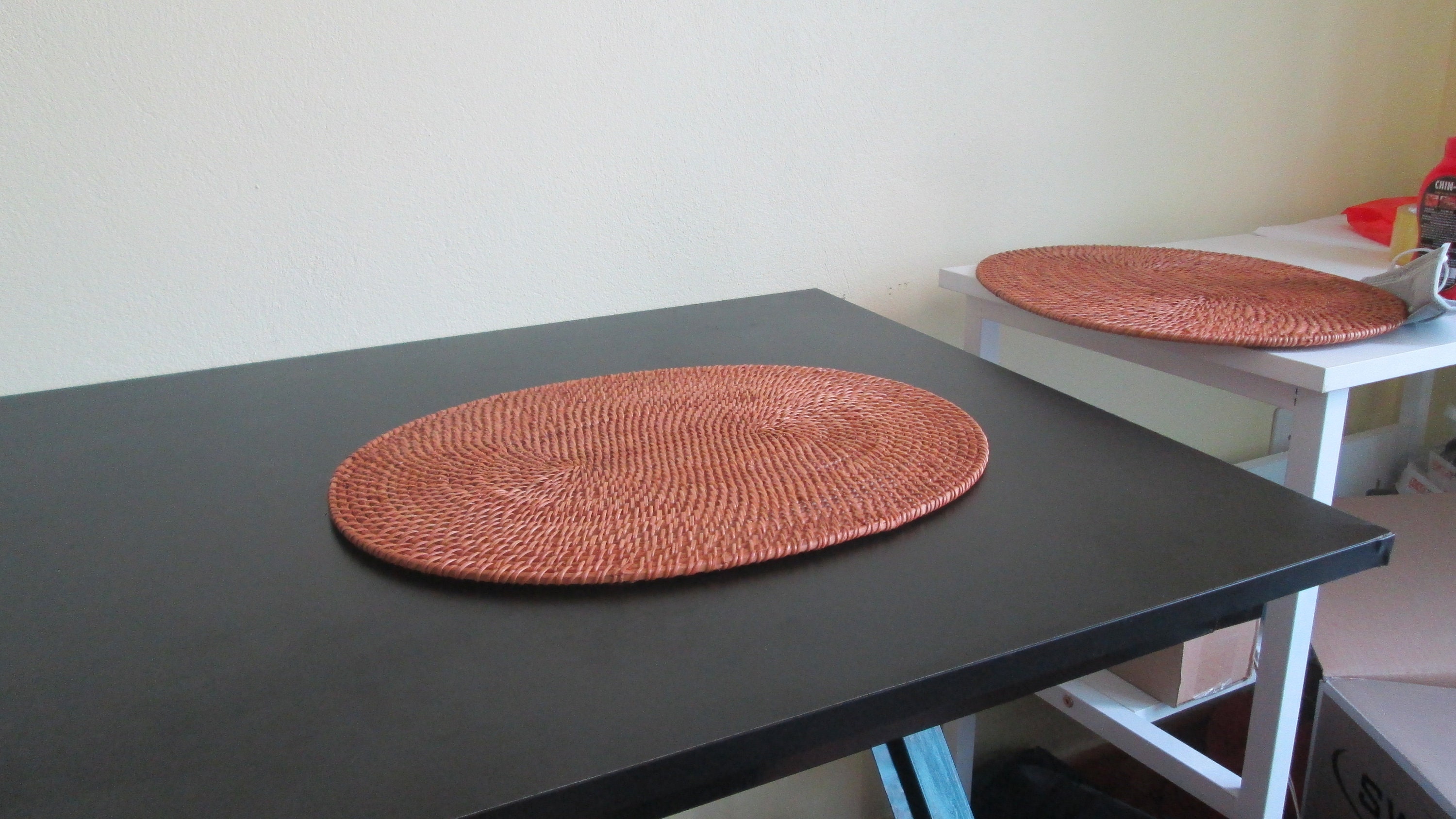 Oval Rattan Placemats Set of 2 Size 15.7 x 11.8 x Etsy