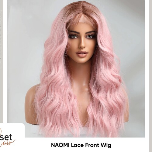 HAZEL Brown to medium blonde wavy orders lace front wig | Realistic Synthetic Wig for everyday use or cosplay | Long blonde Wig with dark roots