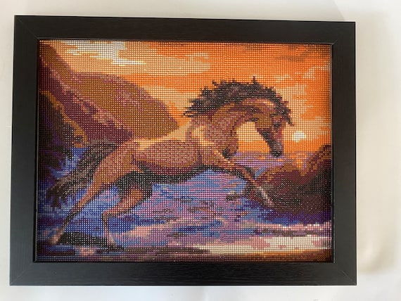 Completed Horse Diamond Painting