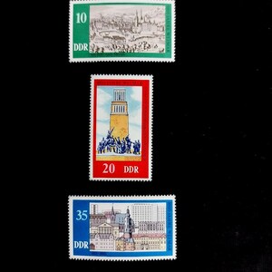 Sellos de Alemania Oriental de 1975 / 1000 años de historia de Weimar, Memorial de Buchenwald (MNH)