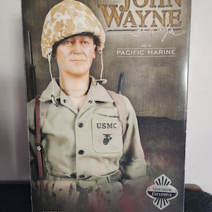 John Wayne Figure, Pacific Marine, Sideshow Collectibles, New