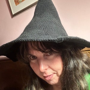 Witch Hat Time Really Easy Crochet Pattern for a Customisable Witch Hat Aran Weight Yarn Adult One size