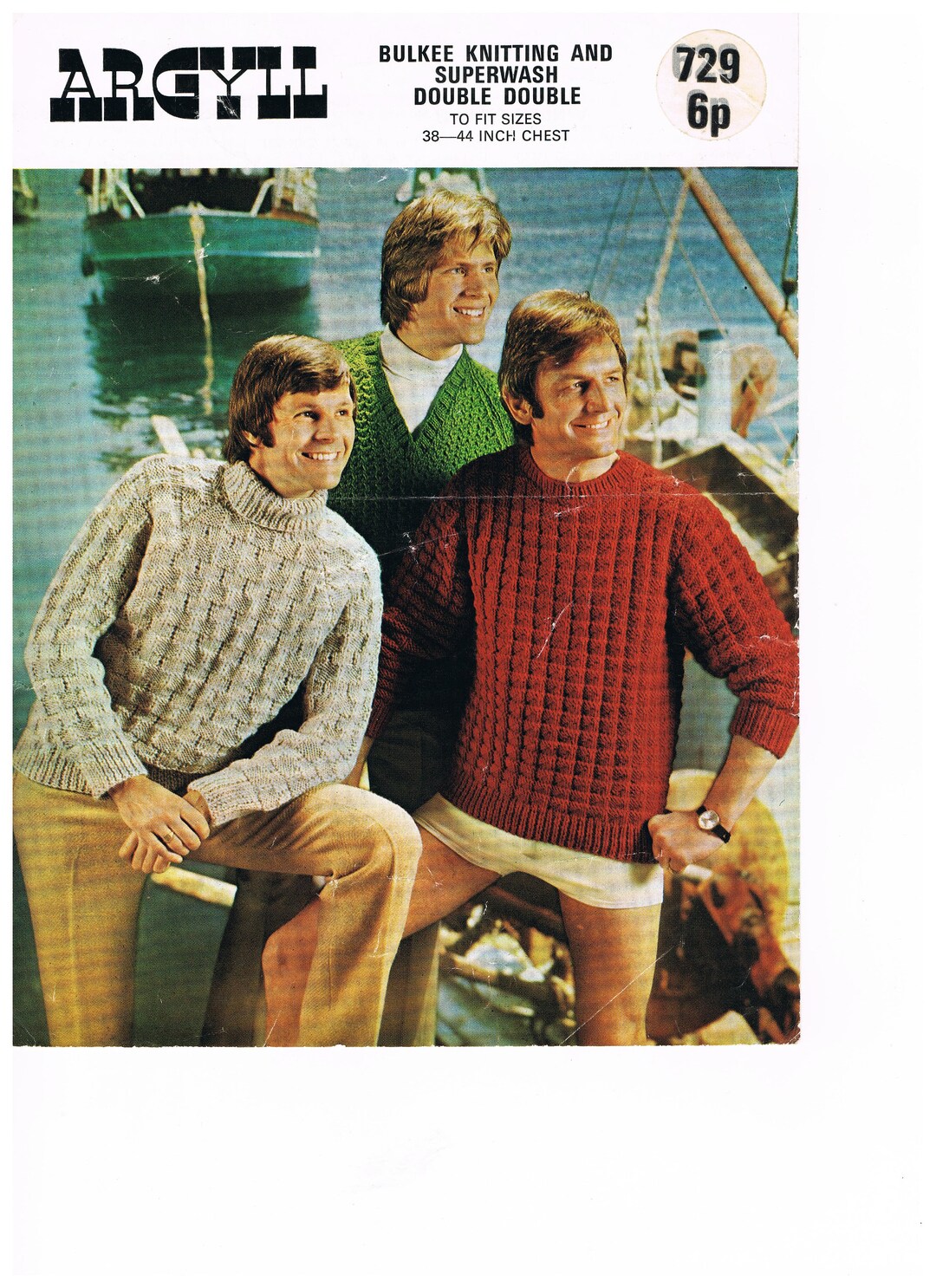 Mens Jumper Knitting Pattern 3 Patterns in One V Neck Polo Etsy UK