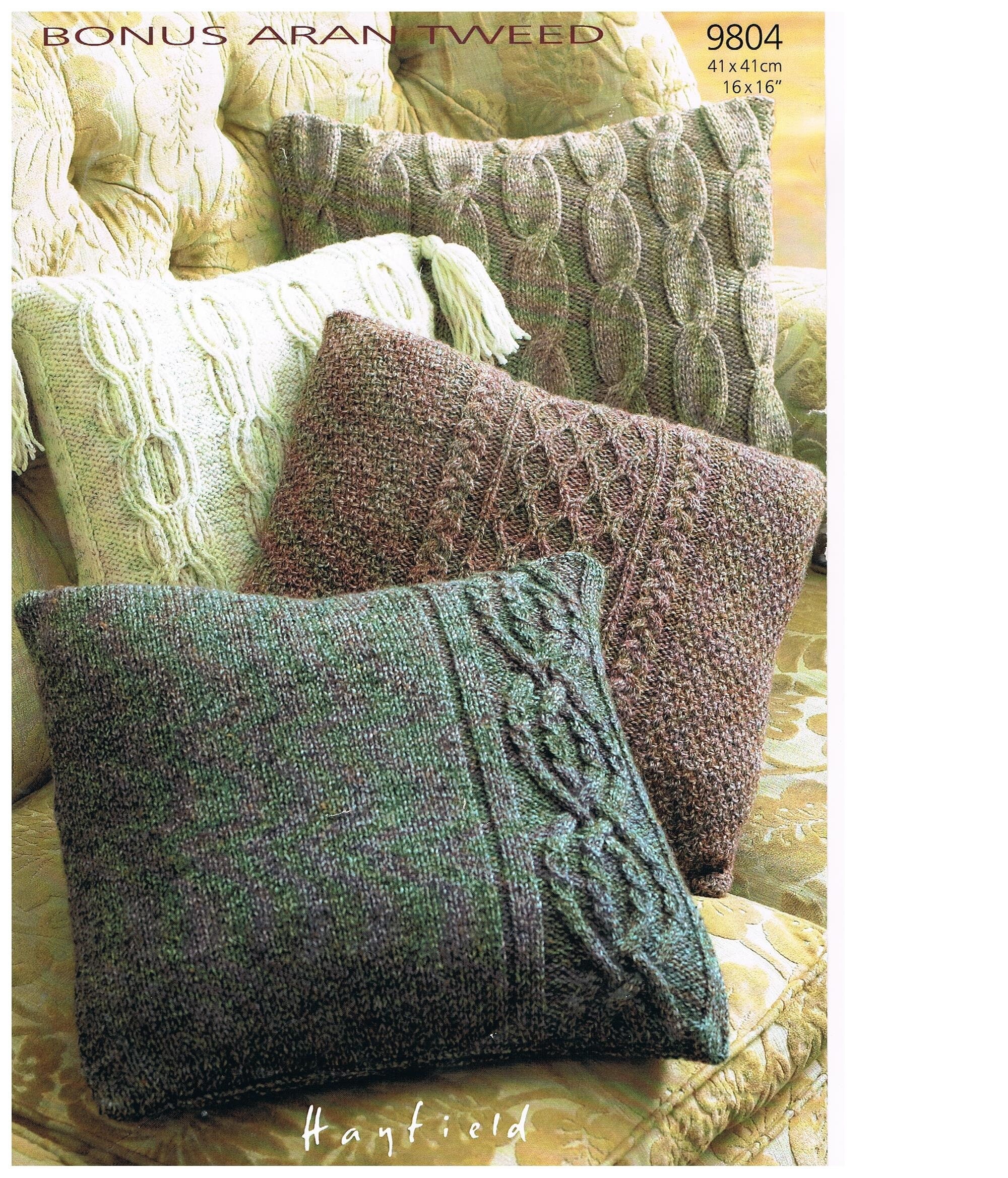 Aran Cushion Covers Knitting Pattern. This is NOT a Finished Product Etsy