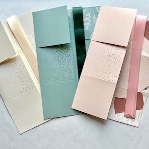 3er, 5er, 10er Set Explosionsbox Geschenkbox (rosa, beige, mint) (Glückwunsch, Danke), Geburtstagsgeschenk, Mitarbeitergeschenk