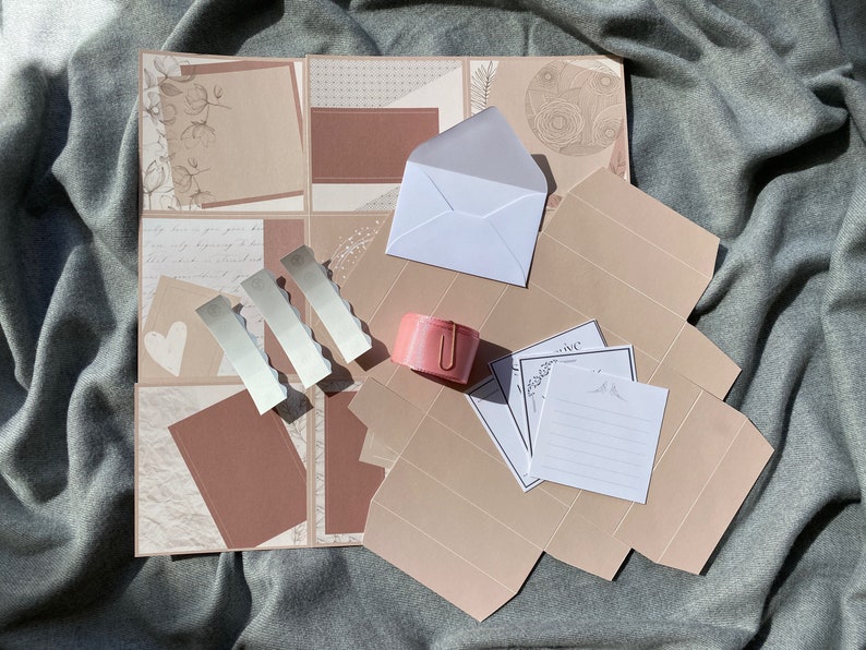 Explosion box beige, birthday gift girlfriend, wedding gift, personalized gift girlfriend, anniversary image 4