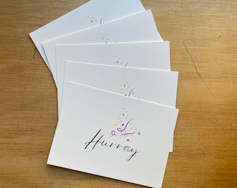 Hurray, A little gift for you - Geburtstagskarte, Gratulationskarte, Sets, Geschenkidee, Geschenkkarten