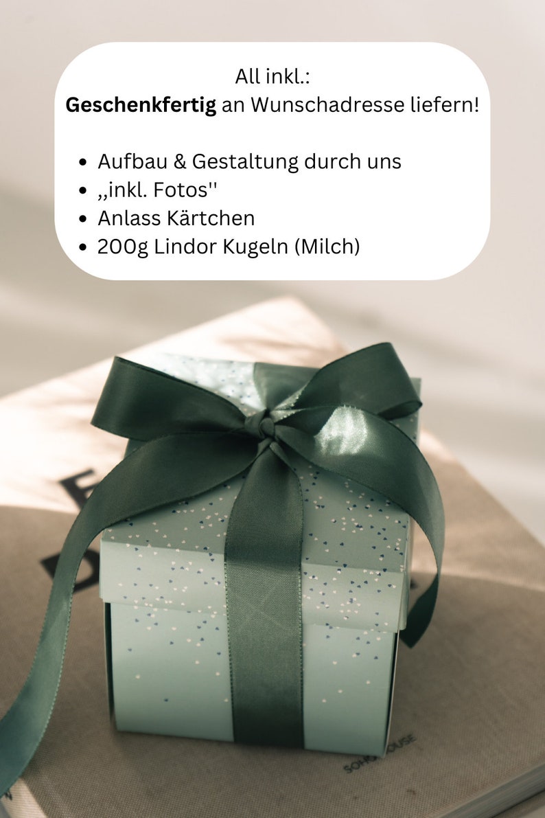 Geburtstagsgeschenk Box, rosa mit Sprüchen und Fotos, Überraschung Geschenkidee für Freundin Bild 6