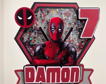 Anti Hero Cake Topper | Dead Pool movie Cake topper | Cake Decoration for boys