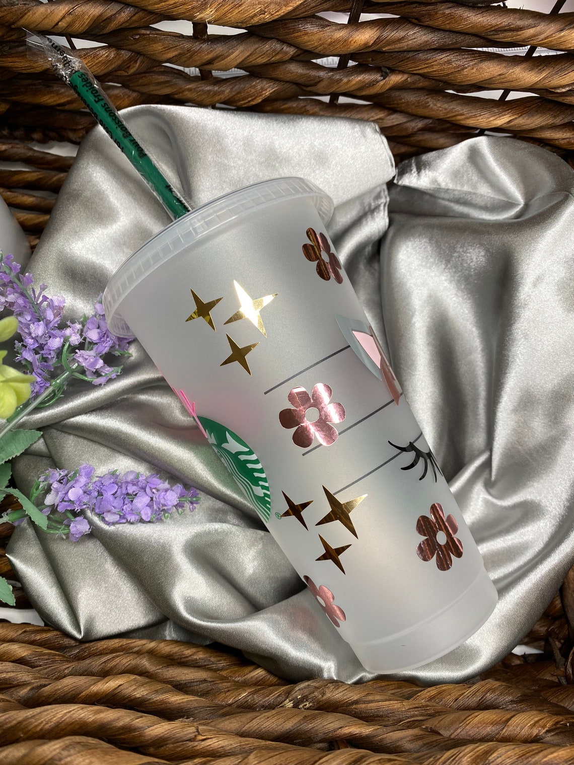 Unicorn Starbucks Reusable cold cup Tumbler Unicorn sparkles Etsy