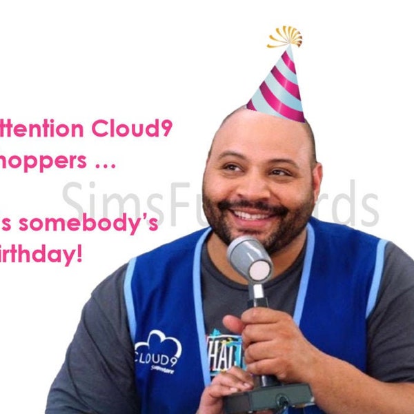 Digital Download: Superstore Cloud9 Birthday Card