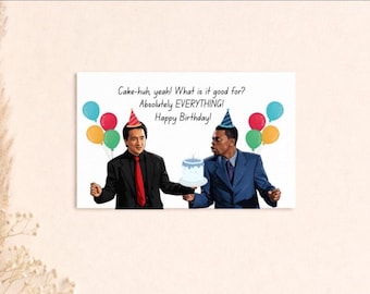 Biglietto d'auguri personalizzato ispirato a Rush Hour - Divertente, ispirato a Jackie Chan e Chris Tucker - A cosa serve? Assolutamente a niente!