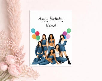 Biglietto d'auguri personalizzato ispirato a Katseye - Per Eyekons