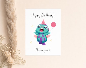 Biglietto di auguri di compleanno personalizzato ispirato a Barbie Fairytopia, Meme, Fairytopia: Mermaidia, La magia dell'arcobaleno