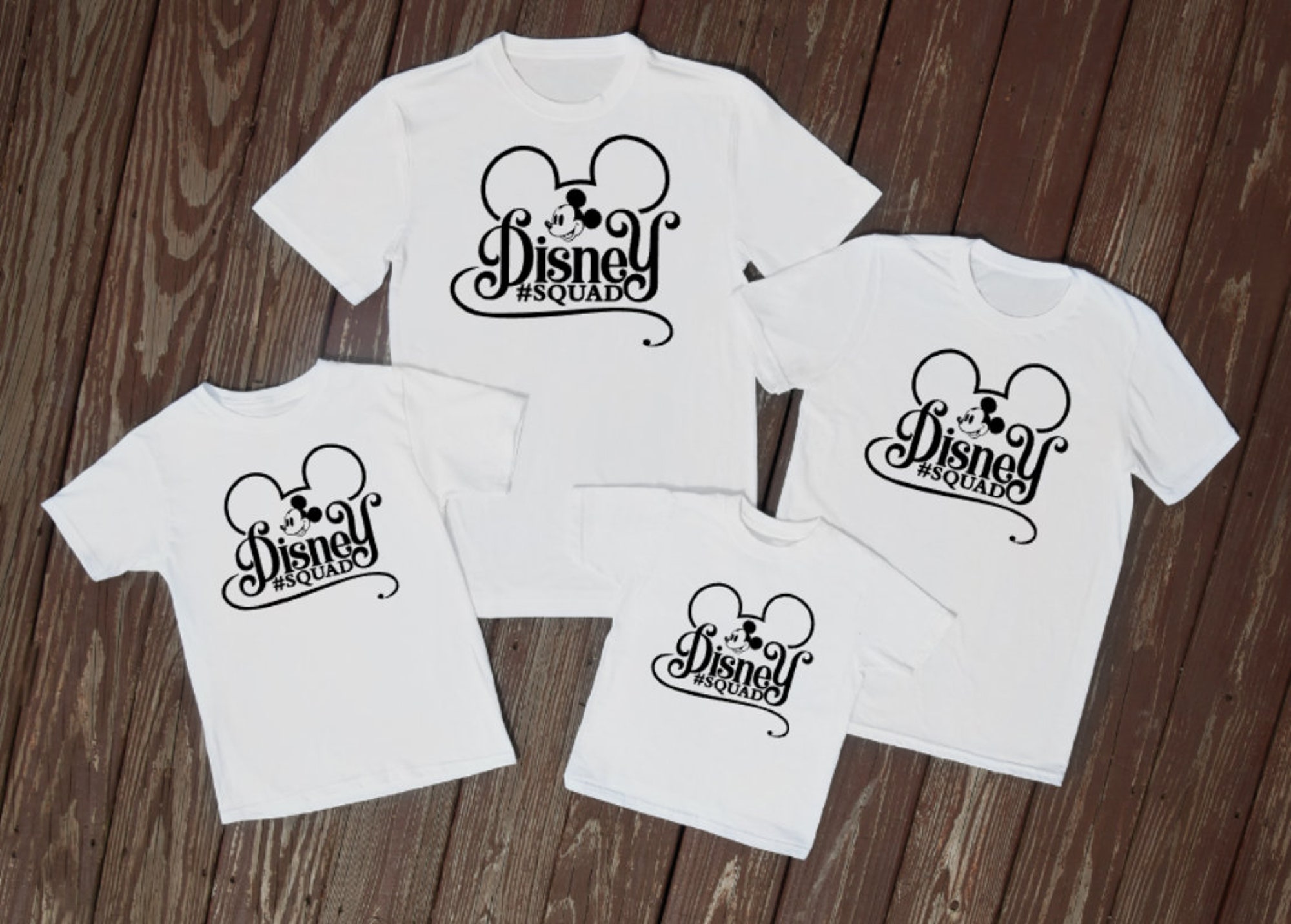 Discover Disney Kader Familie Urlaub Reisen Familien Disney Squad T-Shirt