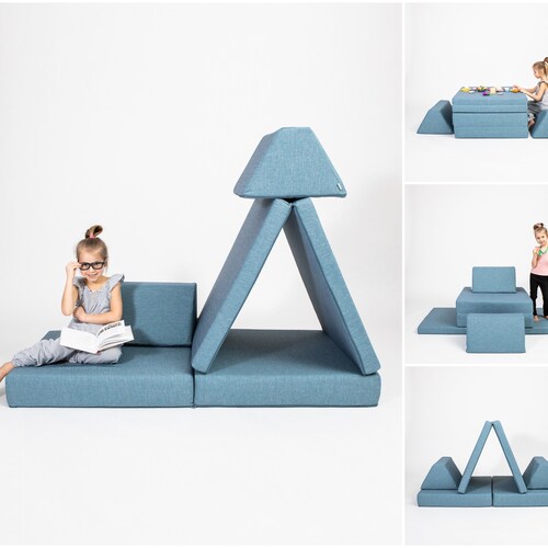 Foam Blocks Set Toddler Gift Play Gym Foam Couch Foam Playset Etsy
