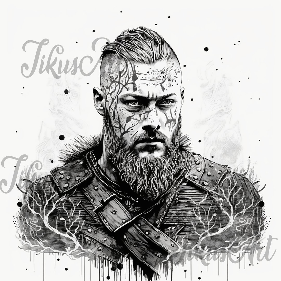 Vikings, Ragnar Lothbrok, Valhalla, Artwork, Handmade, Printable Art ...