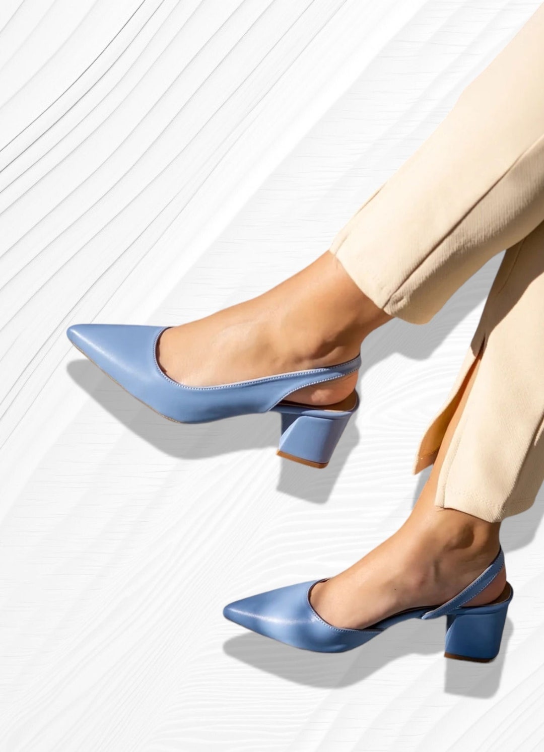 asos blue heels