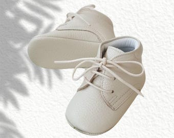 Handmade Genuine Leather Baby Booties | Soft Sole Infant Shoes