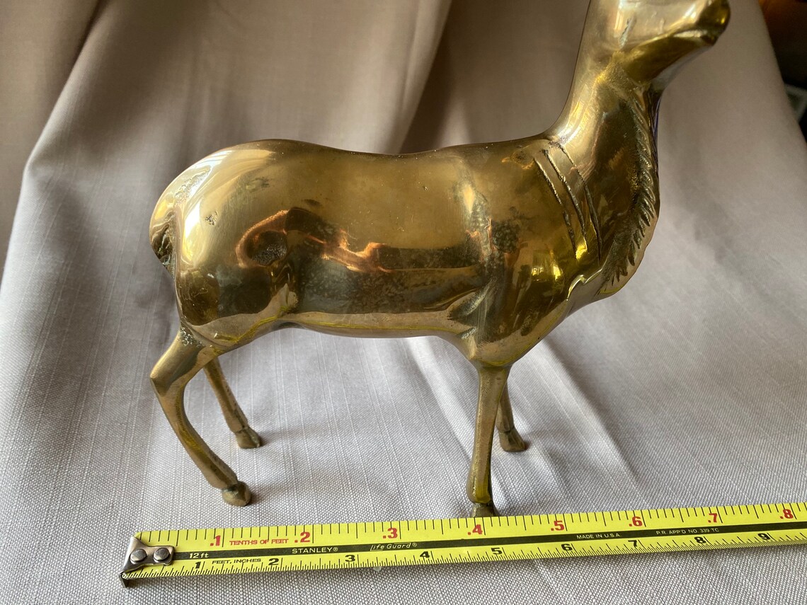 Brass deer Etsy