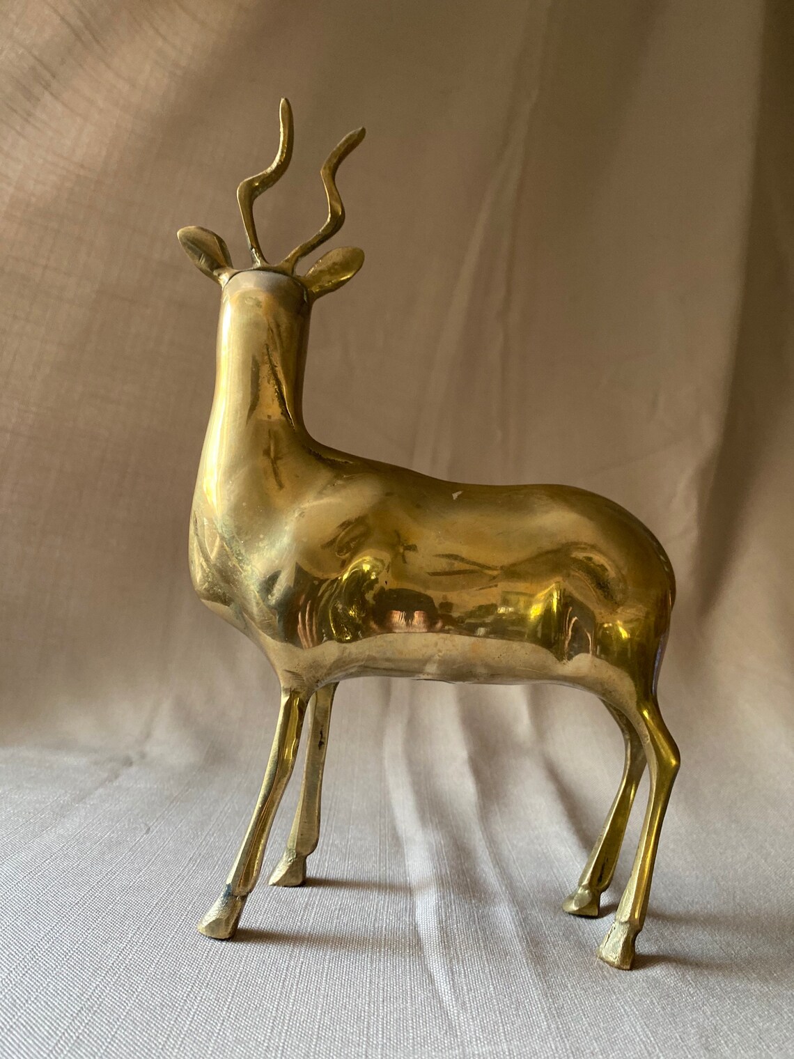 Brass deer Etsy
