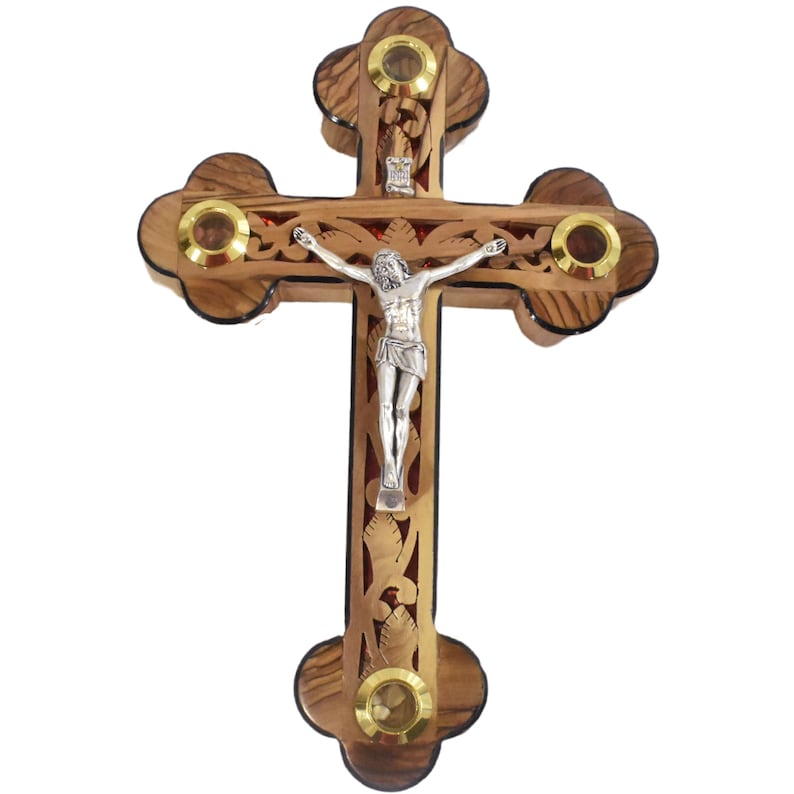 Wooden Design Olive Wood Cross Crucifix for Wall Olive Wood Etsy