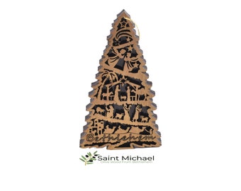 Christmas Tree Onement Olive Wood Made in Very Special Place Bethlehem Holy Land