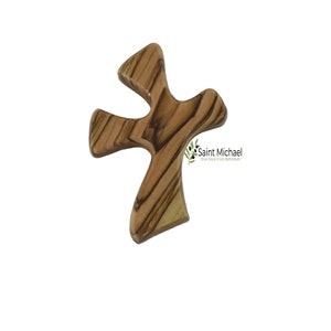 Olive Wood Comfort Cross: Hand Held Prayer Cross