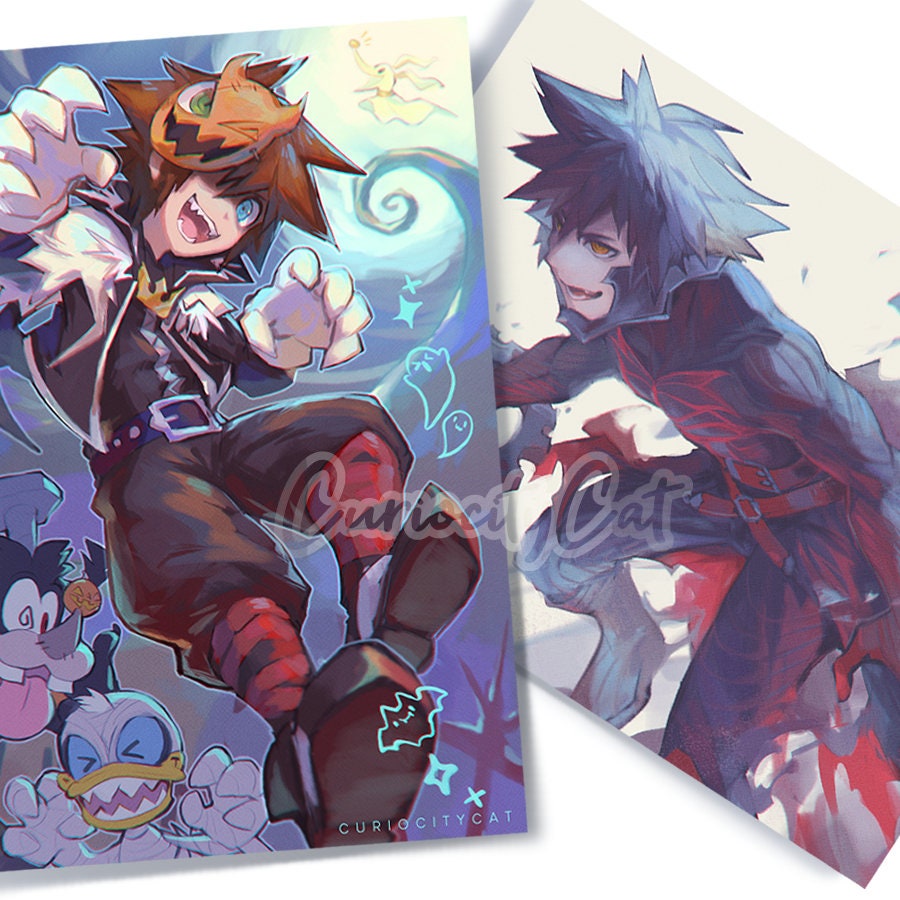 Kingdom Hearts 8.5x11 Art Print Poster Halloween Etsy