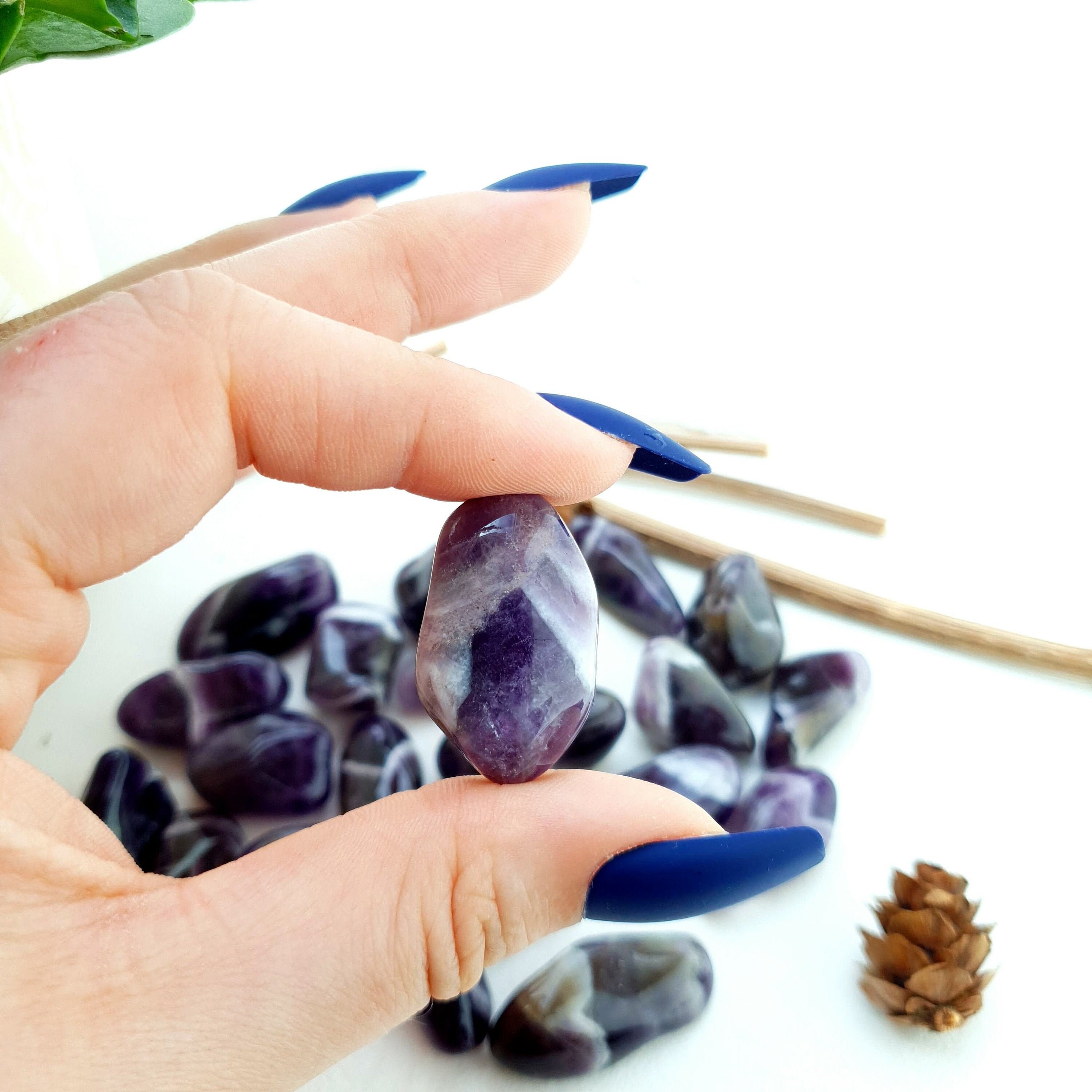 Pierre Roulée Améthyste Rubanée