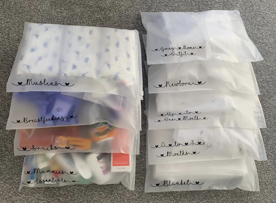 Personalised Hospital Ziplock Bags Etsy