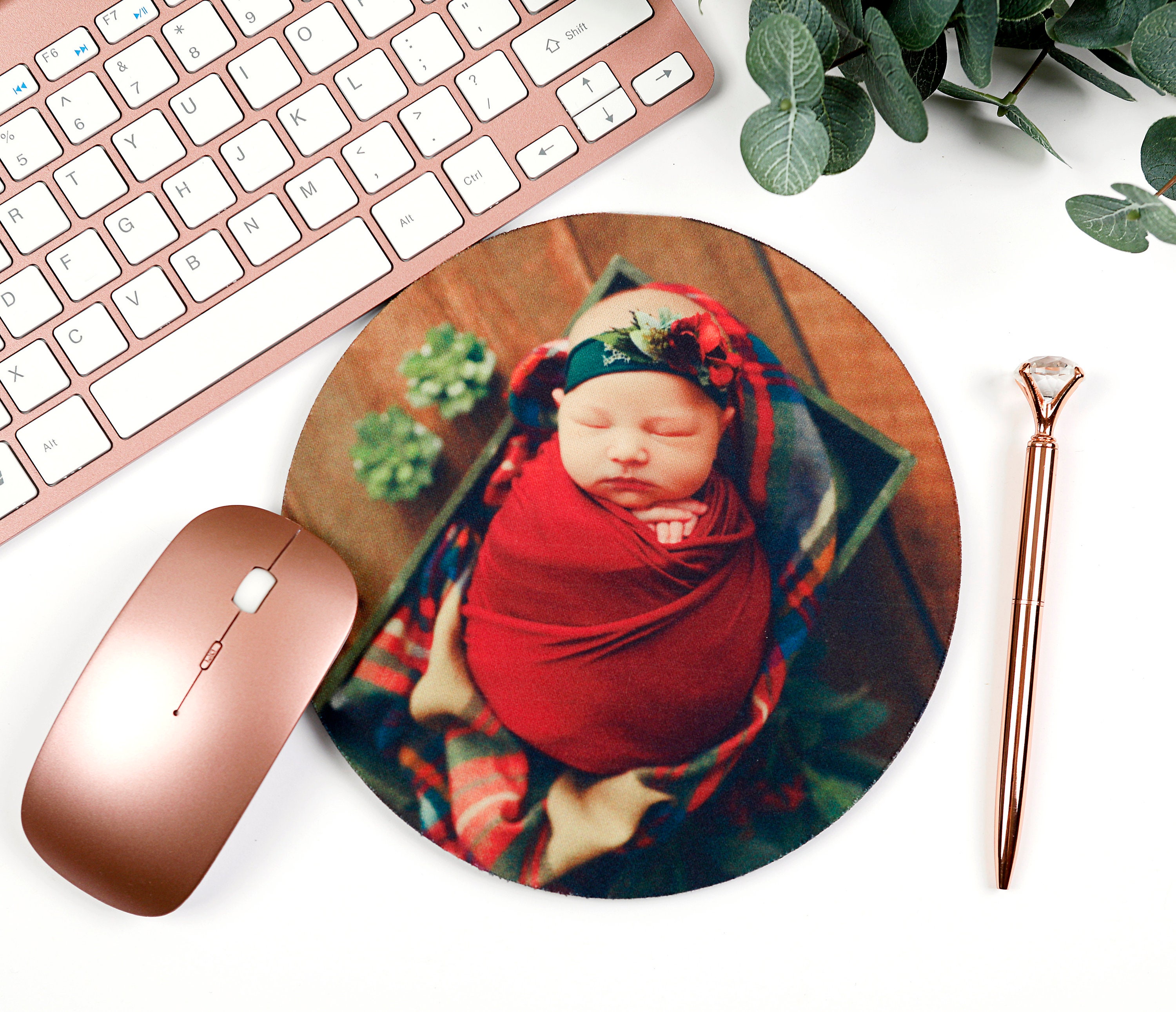 Photo Round Mouse Pad 7.5 Personalized Mouse Pad Etsy UK