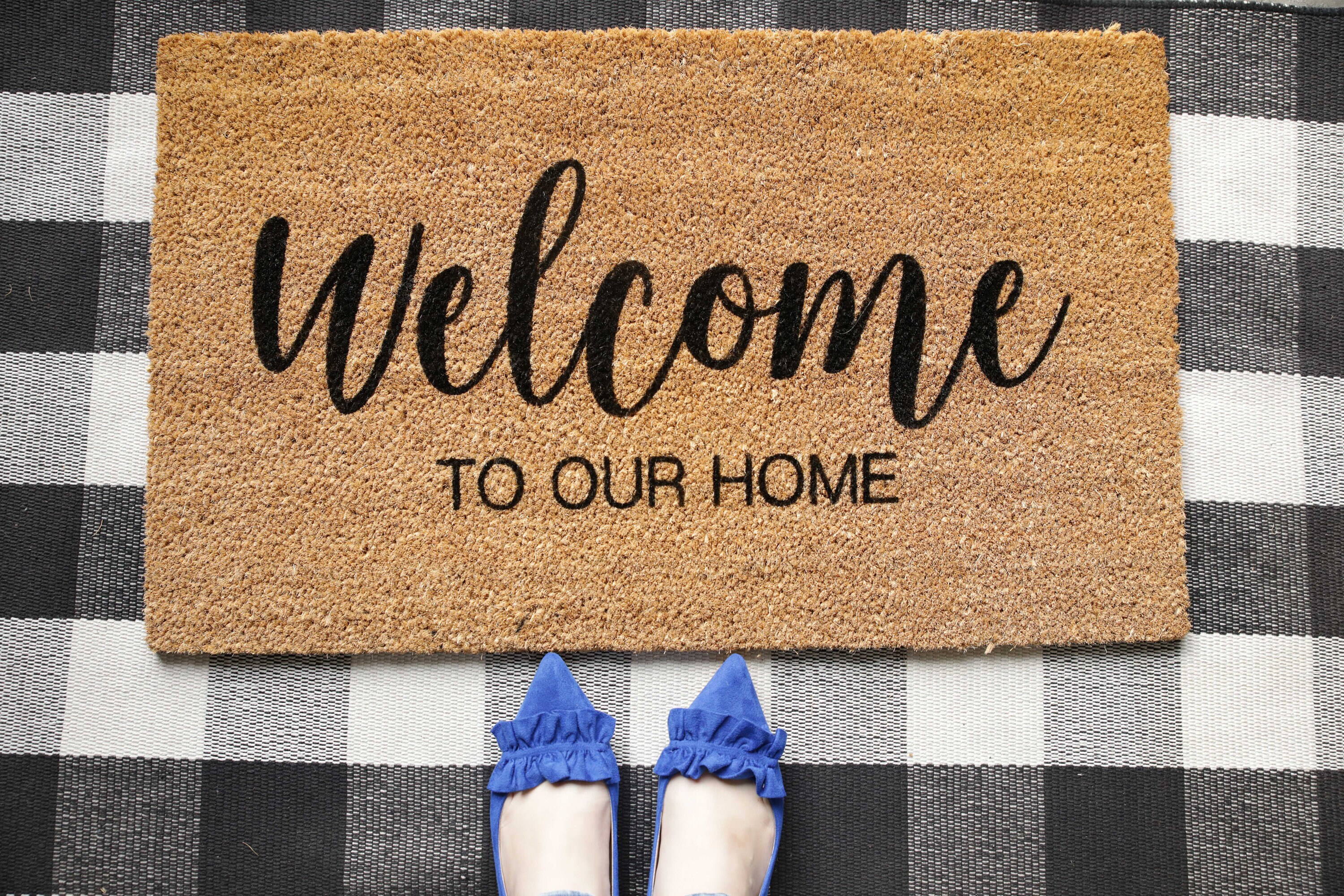 to our Home Doormat Personalized Doormat Etsy