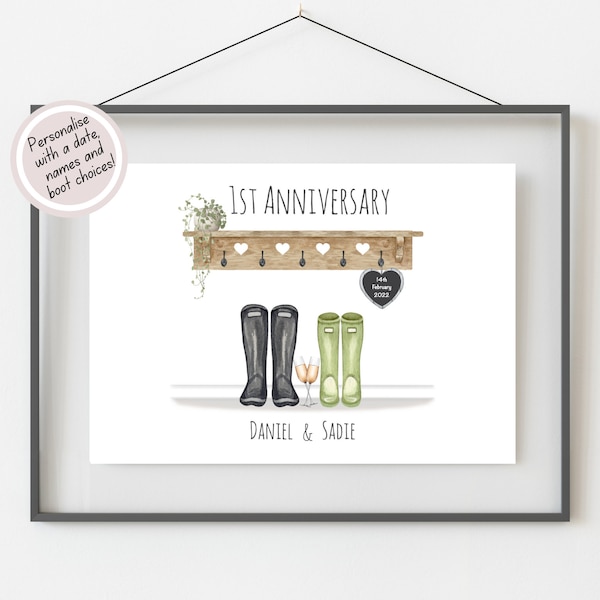 1st Wedding Anniversary Present for Husband Etsy UK