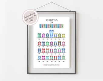 Teacher Gift, Thank You Teacher Gifts, Teacher Appreciation, End Of Term Gifts, Teacher Gift From Class, School Leaver Class of 2026, A4