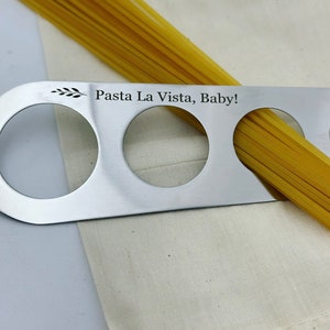 PERSONALISED SPAGHETTI PASTA Stainless Steel Measure  | Cooking | Chef | Anniversary | Gift | Christmas |Birthday | 11 Years | Steel