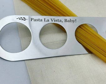 PERSONALISED SPAGHETTI PASTA Stainless Steel Measure  | Cooking | Chef | Anniversary | Gift | Christmas |Birthday | 11 Years | Steel