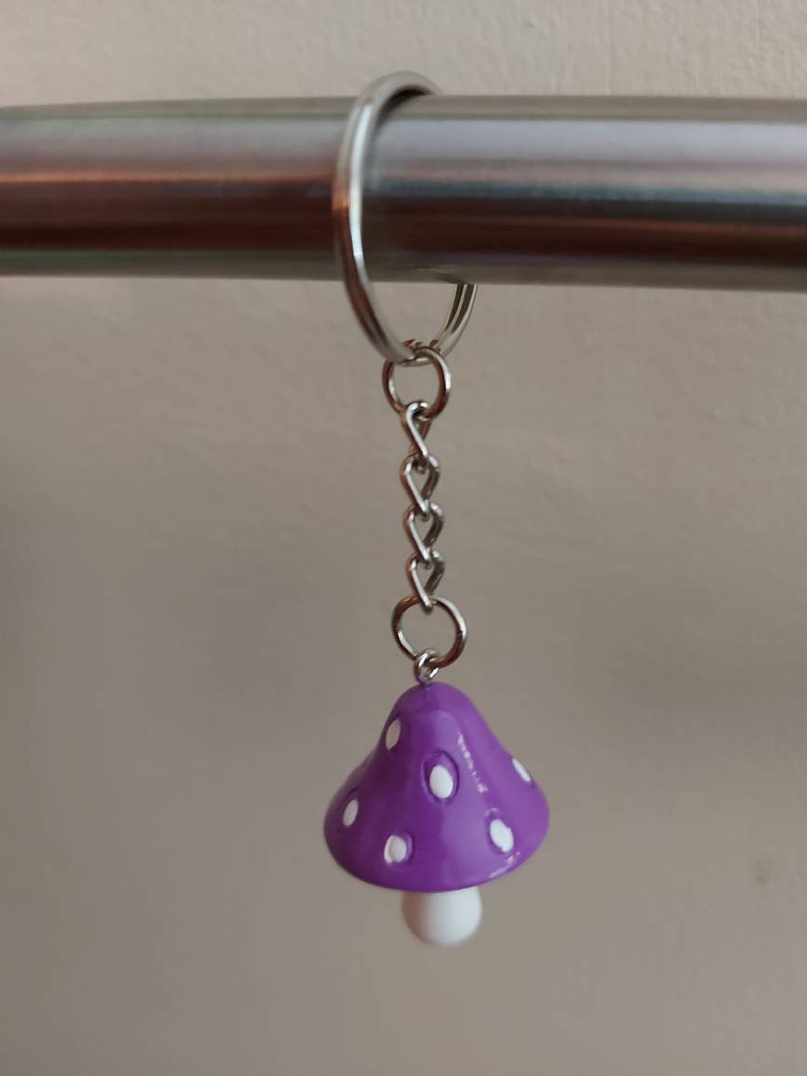 Mushroom keychains keychains with colourful resin Mushroom Etsy