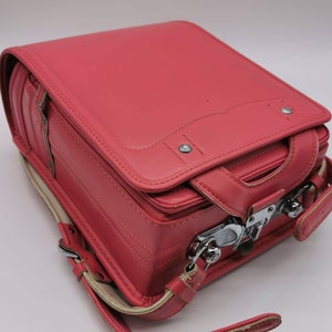 Randoseru Backpack, Peach Colour Japanese Backpack, Well Looked After Vintage Pre Owned Randoseru Bag
