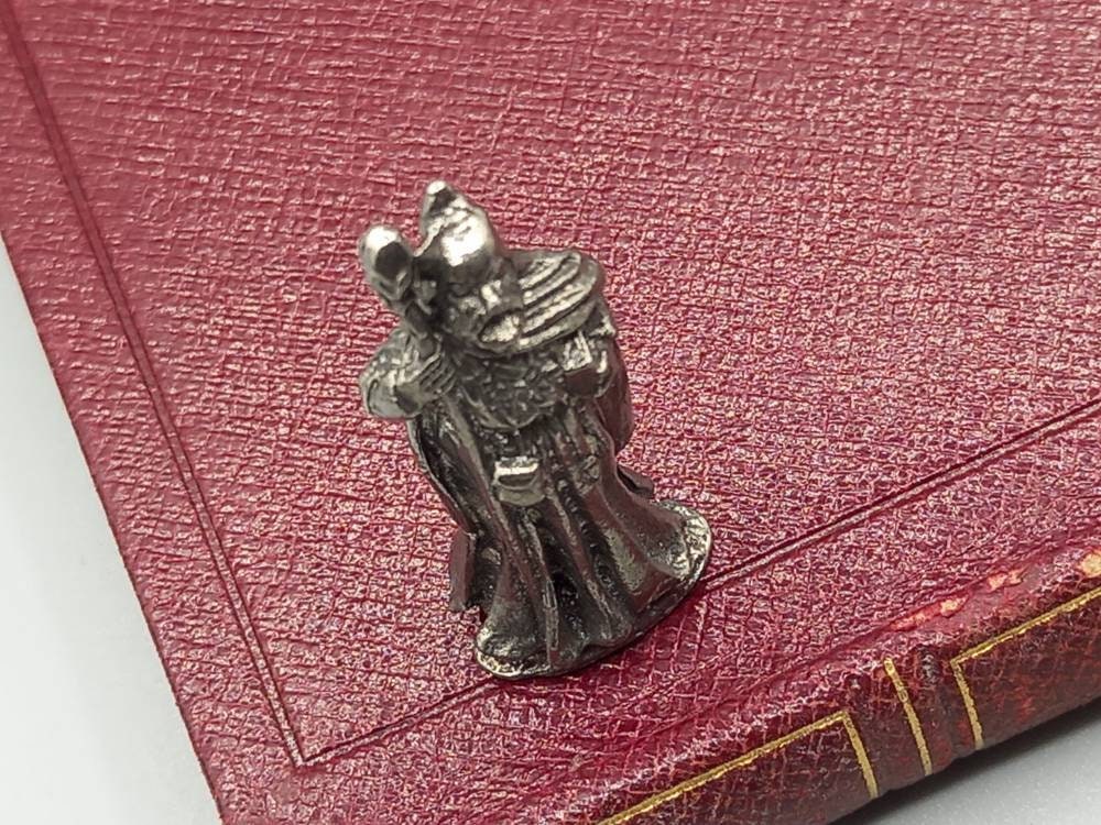 Merlin Vintage Pewter Figurine King Arthur Etsy