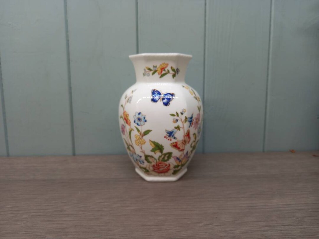 Vintage Aynsley Vase, Aynsley Cottage Garden Design 12.5cm Etsy UK