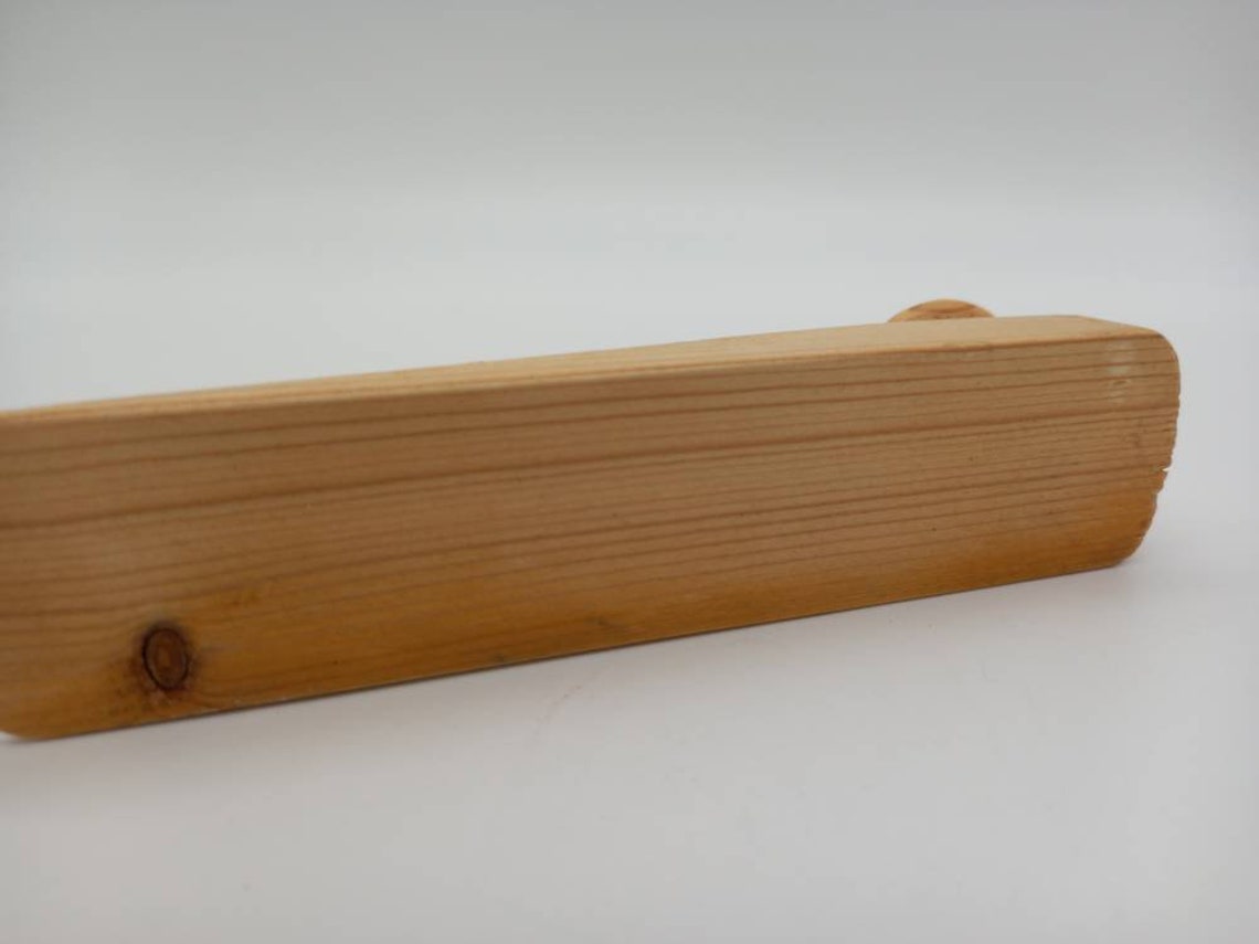 Vintage Pine Varnished Wooden Door Stop 15cm Long Etsy
