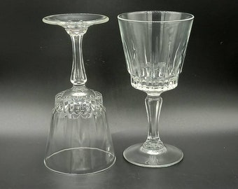 Paar Franse Glazen de Wijn het Kristal Uitstekende -