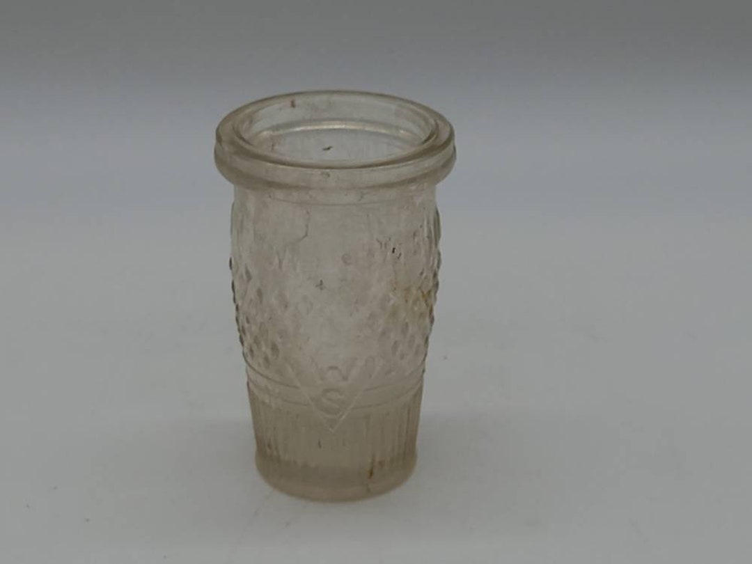 Victorian Old Used Glass Fish Paste Jar CWS Etsy