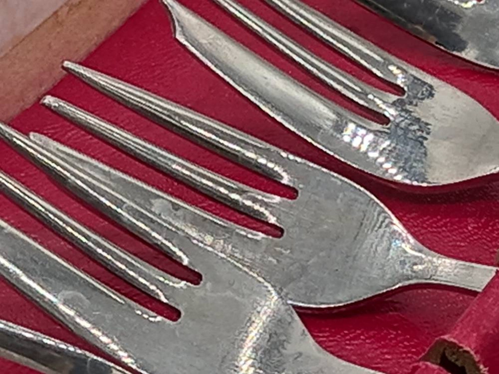 Set of Six Vintage Pastry Forks. Boxed. Etsy