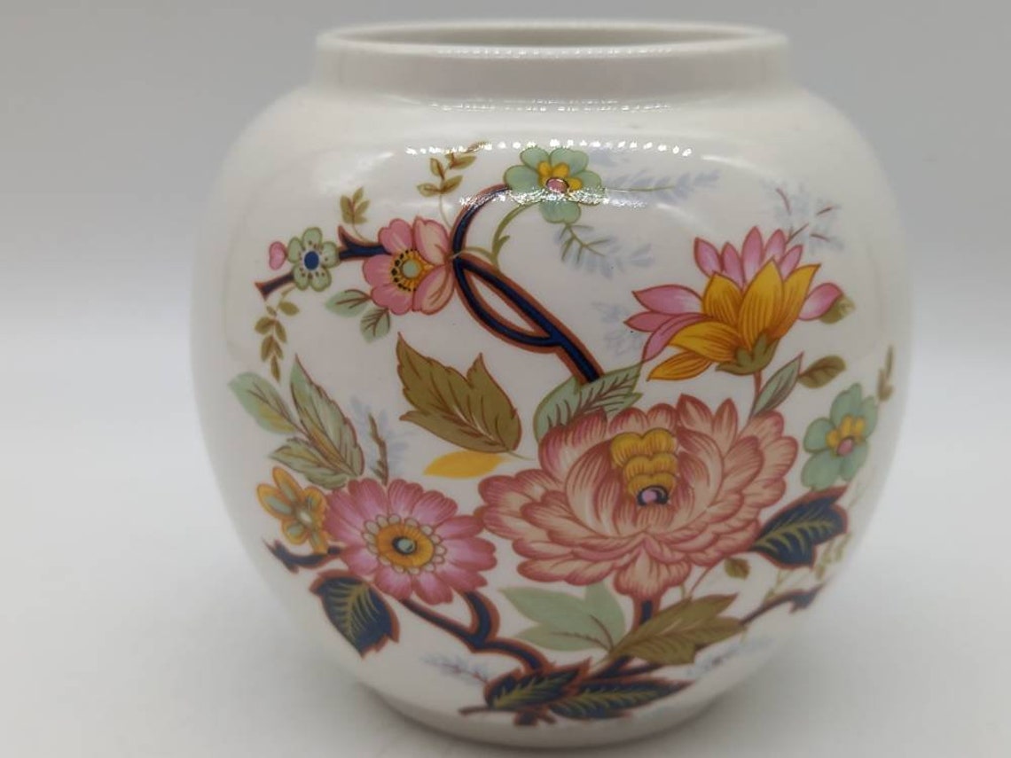 Vintage Sadler Large Ginger Jar Without Lid Floral Pattern Etsy