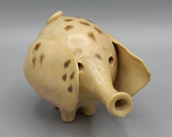 Pig Ceramic, Studio Pottery - chipped tail, ear as shown