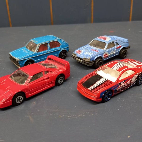 Vintage Toy Cars, Collection of 4 Assorted Diecast Model Cars all Pre 2004