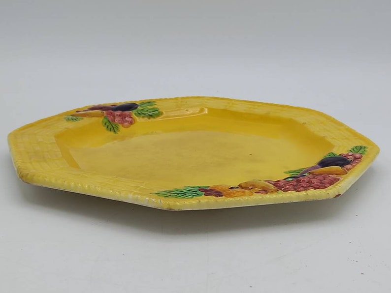 Yellow Fruit Dish Carlton Ware Made in England Ceramic Porcelain Yellow Fruit Dish Carlton Ware Made in England Ceramic Porcelain